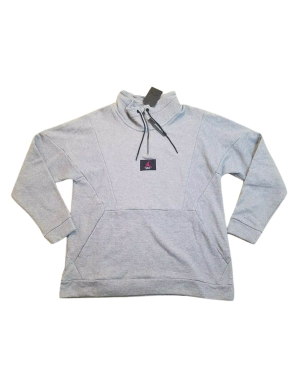 Jumpman Flight Loop 1/4 Zip Men's Pullover Sweater Grey-Black av2292-091
