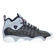 thumbnail image 1 of Jordan Jumpman Team II GG Big Kid's Shoes Black/Pink/Wolf Grey/White 820276-007, 1 of 6