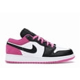 thumbnail image 1 of Jordan Kid's 1 Low Black Active Fuchsia Shoes, from StockX, 1 of 5