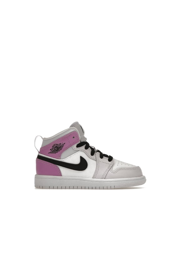 Kid's 1 Mid Barely Grape Shoes, from StockX