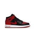 thumbnail image 1 of Jordan Kid's 1 Mid Bred Text Shoes, from StockX, 1 of 5