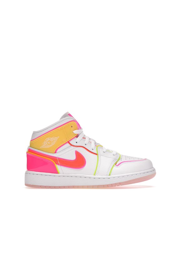 Kid's 1 Mid Edge Glow Basketball Shoes, from StockX