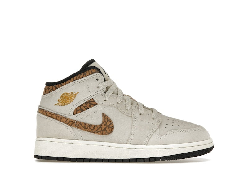 Air Jordan Toddlers Retro 1 Mid Se 'Brown Elephant Td' (Td)'