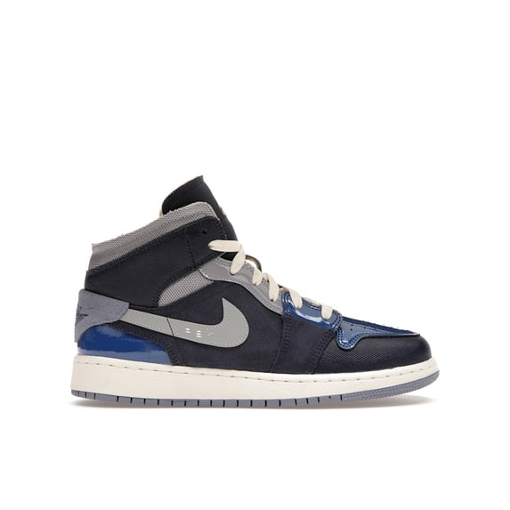 Jordan Kid's 1 Mid SE Craft Obsidian Shoes, from StockX
