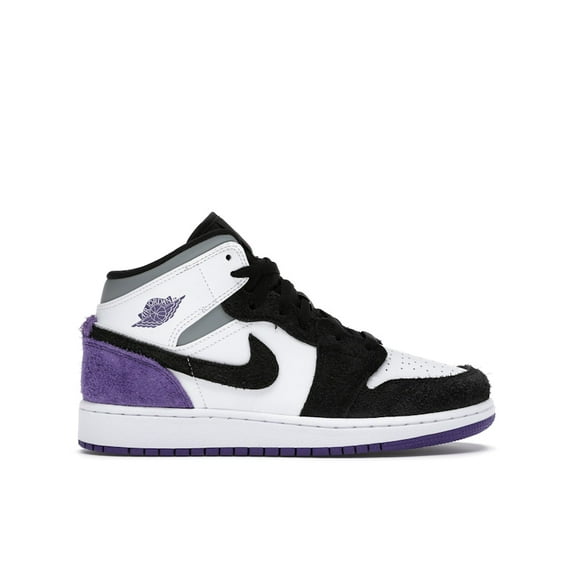 Jordan Kid's 1 Mid SE Purple Shoes, from StockX