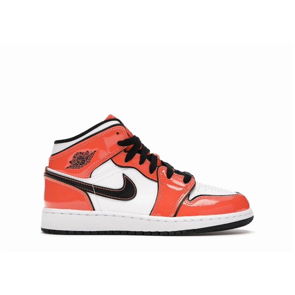 Jordan Kid's 1 Mid Turf Orange Shoes, from StockX