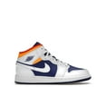 thumbnail image 1 of Jordan Kid's 1 Mid White Laser Orange Deep Royal Blue Shoes, from StockX, 1 of 5