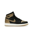 thumbnail image 1 of Jordan Kid's 1 Retro High OG Black Metallic Gold Basketball Shoes, from StockX, 1 of 5