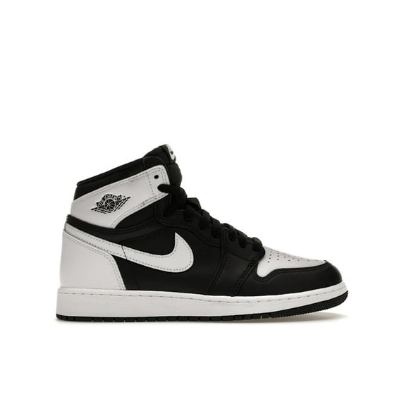 Jordan Kid's 1 Retro High OG Black White Basketball Shoes, from StockX