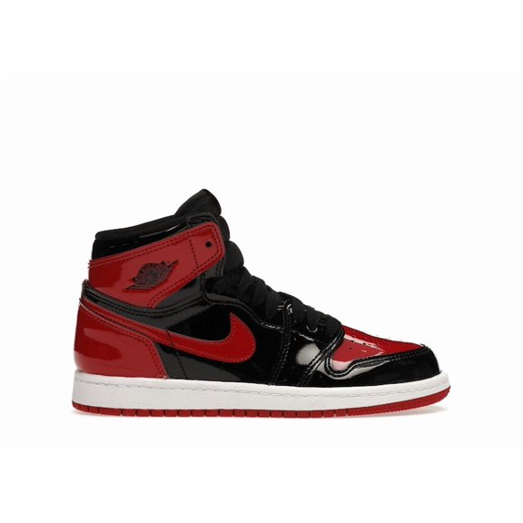 Jordan Kid's 1 Retro High OG Patent Bred Shoes, from StockX