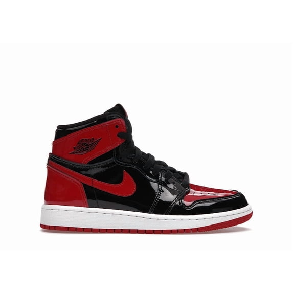 Jordan Kid's 1 Retro High OG Patent Bred Basketball Shoes, from StockX