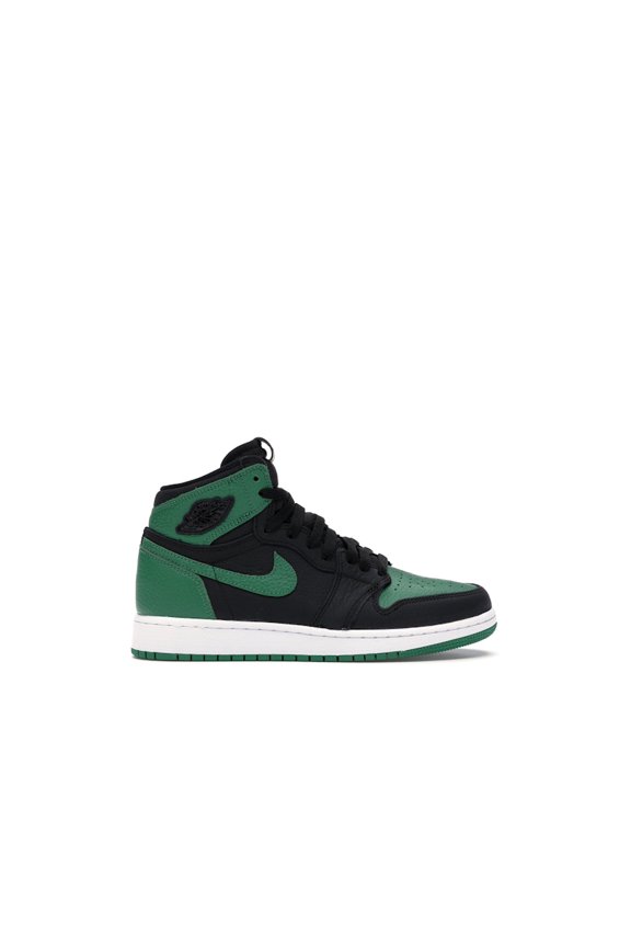 Kid's 1 Retro High Pine Green Black Shoes, from StockX