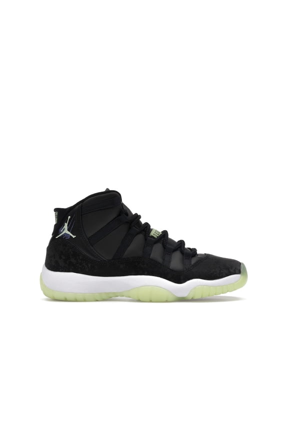 Kid's 11 Retro Black Barely Volt Basketball Shoes, from StockX