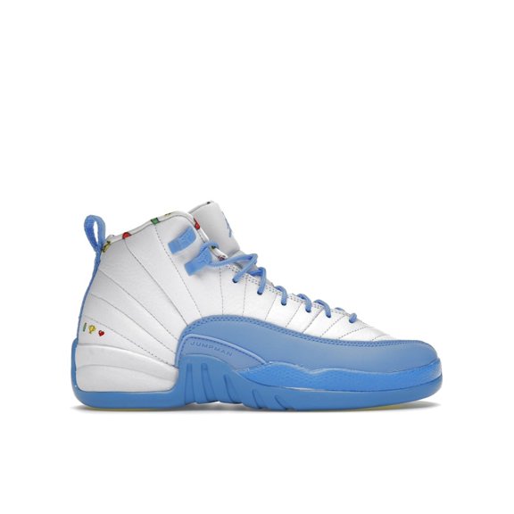 Jordan Kid's 12 Retro Emoji Basketball Shoes, from StockX