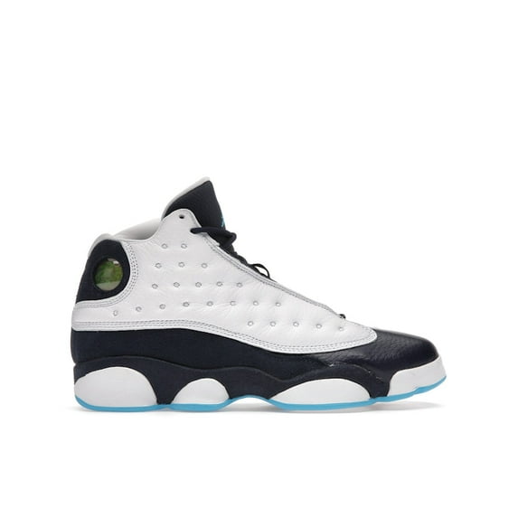 Jordan Kid's 13 Retro White Obsidian Powder Blue Shoes, from StockX