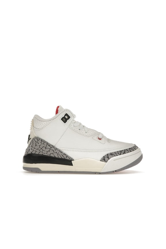 Kid's 3 Retro White Cement Reimagined Shoes, from StockX