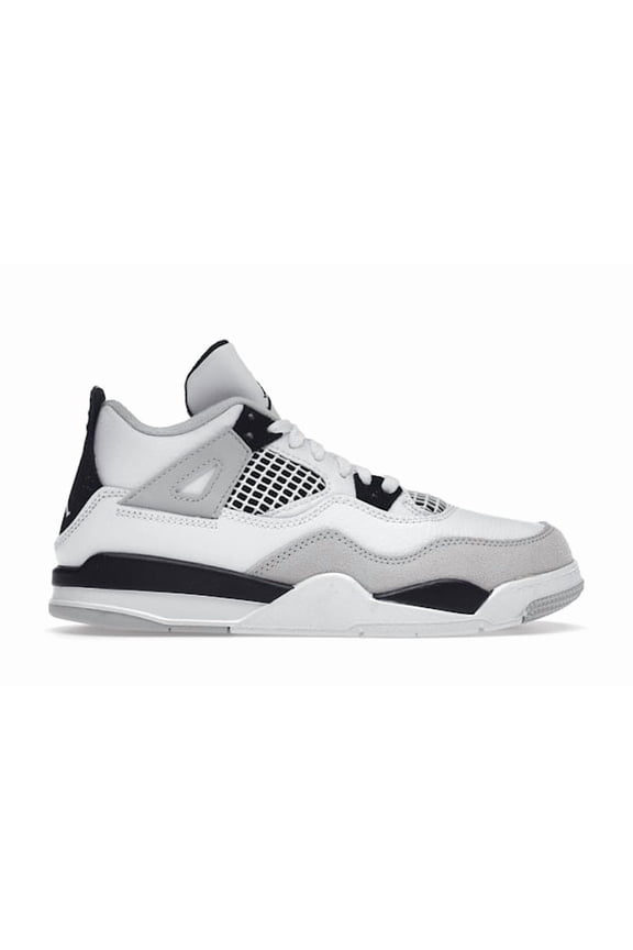 Kid's 4 Retro Military Black Basketball Shoes, from StockX