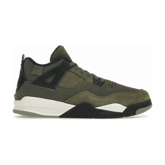 Jordan Kid's 4 Retro SE Craft Medium Olive Shoes, from StockX