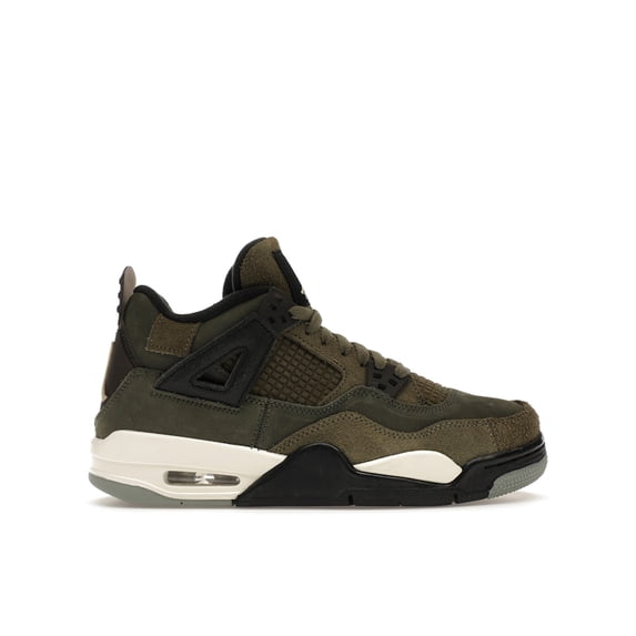 Jordan Kid's 4 Retro SE Craft Medium Olive Basketball Shoes, from StockX