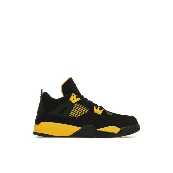 Jordan Kid's 4 Retro Thunder (2023) Basketball Shoes, from StockX