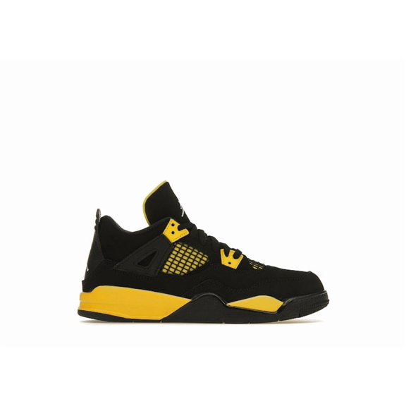 Jordan Kid's 4 Retro Thunder (2023) Basketball Shoes, from StockX