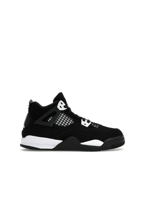 Kid's 4 Retro White Thunder Basketball Shoes, from StockX