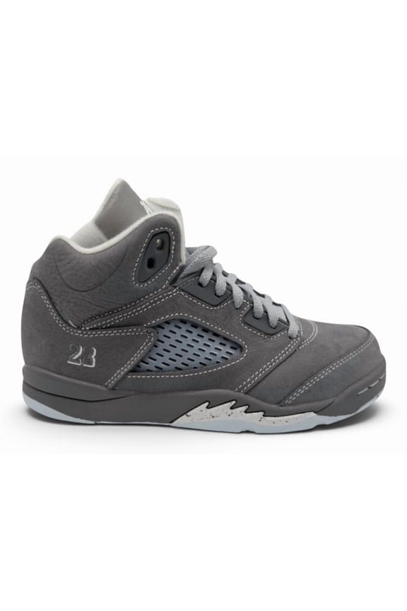 Kid's 5 Retro Wolf Grey (2026) Shoes, from StockX