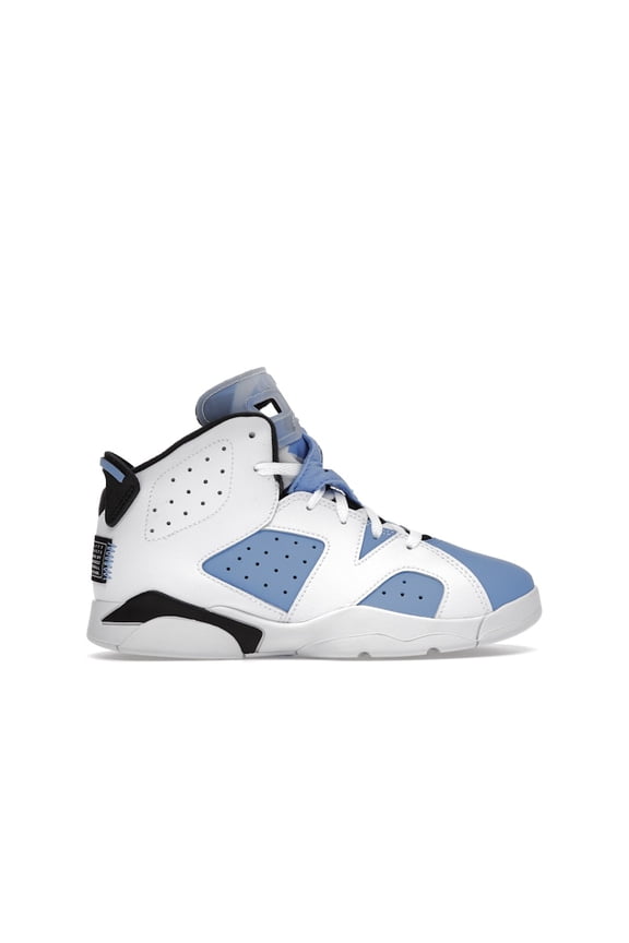 Kid's 6 Retro UNC White Shoes, from StockX