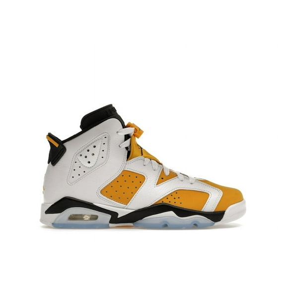 Jordan Kid's 6 Retro Yellow Ochre Basketball Shoes, from StockX