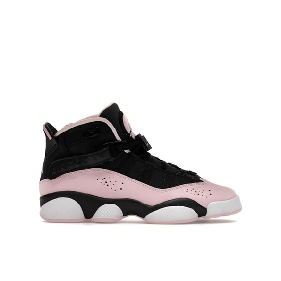 Jordan Kid's 6 Rings Black Pink Foam Shoes, from StockX