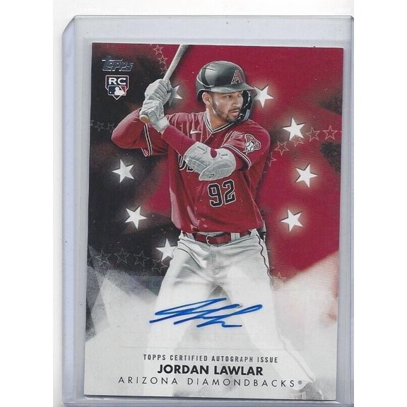 Jordan Lawlar #BSA-JL Autographed Baseball Trading Card