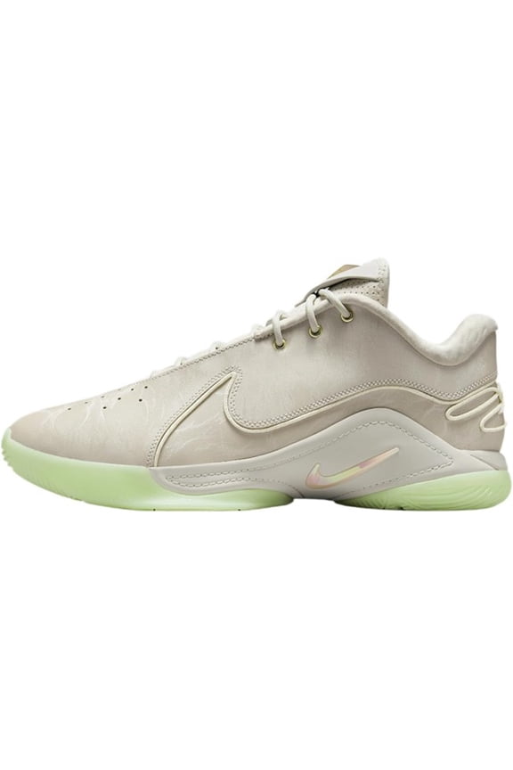 Jordan Lebron XXII Basketball Shoes Light Bone/Vapor Green/Soft Pearl Size 9