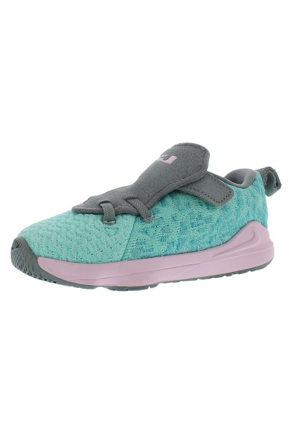 Lebron Xvii Baby Boys Shoes Size 8, Color: Teal/Pink
