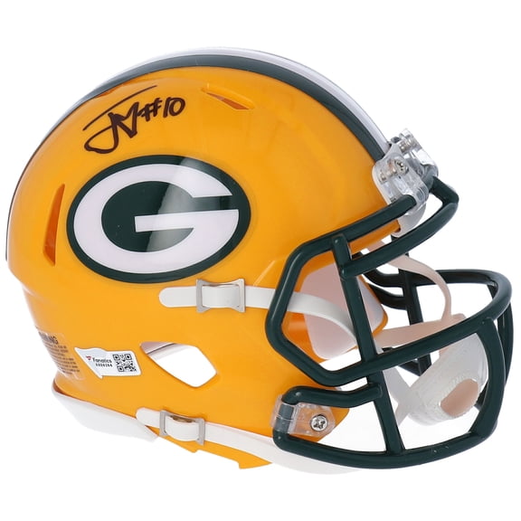 Jordan Love Green Bay Packers Autographed Riddell Speed Mini Helmet - Fanatics Authentic Certified