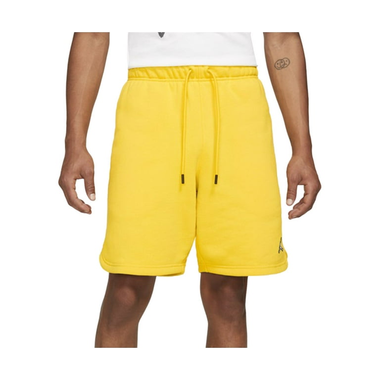 Jordan yellow shorts hot sale