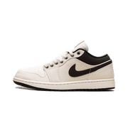 Jordan MENS Air Jordan 1 Low Premium "Pale Ivory Baroque Brown" IB8058 110 from Stadium Goods