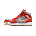 thumbnail image 1 of Jordan MENS Air Jordan 1 Mid SE "Denim Red Suede" DM4352 600 from Stadium Goods, 1 of 8
