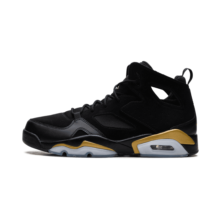 Nike Air Jordan Flight Club \'91 Retro Black Gold DC7329-007 Men’s Size 10 Nike Air Jordan Flight Club 91 Black Metallic Gold Shoes  main image 2
