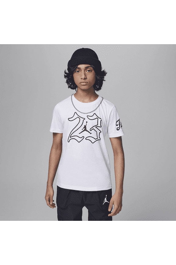 Jordan MVP Jumpman Big Kids' 23 T-Shirt Color: White Size: M