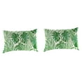 thumbnail image 1 of Jordan Manufacturing 12" x 18" Bryann Tortoise Green Tropical Rectangular Outdoor Lumbar Throw Pillow (2 Pack), 1 of 11