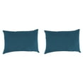 thumbnail image 1 of Jordan Manufacturing 12" x 18" Celosia Legion Blue Crosshatch Rectangular Outdoor Lumbar Throw Pillow (2 Pack), 1 of 11