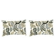 thumbnail image 1 of Jordan Manufacturing 12" x 18" Dailey Pewter Multicolor Paisley Rectangular Outdoor Lumbar Throw Pillow (2 Pack), 1 of 10