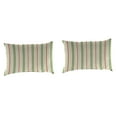 thumbnail image 1 of Jordan Manufacturing 12" x 18" Gallan Cedar Grey Stripe Rectangular Outdoor Lumbar Throw Pillow (2 Pack), 1 of 11
