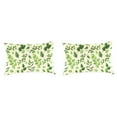thumbnail image 1 of Jordan Manufacturing 12" x 19" Natik Aloe Green Leaves Rectangular Outdoor Lumbar Throw Pillow (2 Pack), 1 of 9