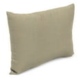 thumbnail image 1 of Jordan Manufacturing 14" x 20" Canvas Pebble Beige Solid Rectangular Outdoor Lumbar Throw Pillow (2 Pack), 1 of 9