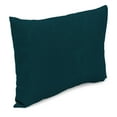 thumbnail image 1 of Jordan Manufacturing 14" x 20" Canvas Teal Solid Rectangular Outdoor Lumbar Throw Pillow (2 Pack), 1 of 9