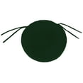thumbnail image 1 of Jordan Manufacturing 16" Forest Green Solid Round Outdoor Bistro Chair Seat Cushion with Ties, 1 of 9