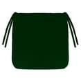 thumbnail image 1 of Jordan Manufacturing 16" x 16" Forest Green Solid Square Outdoor Chair Pad Seat Cushion with Ties, 1 of 9