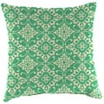 thumbnail image 1 of Jordan Manufacturing 16" x 16" Scampi Emerald Green Medallion Square Outdoor Throw Pillow (2 Pack), 1 of 9