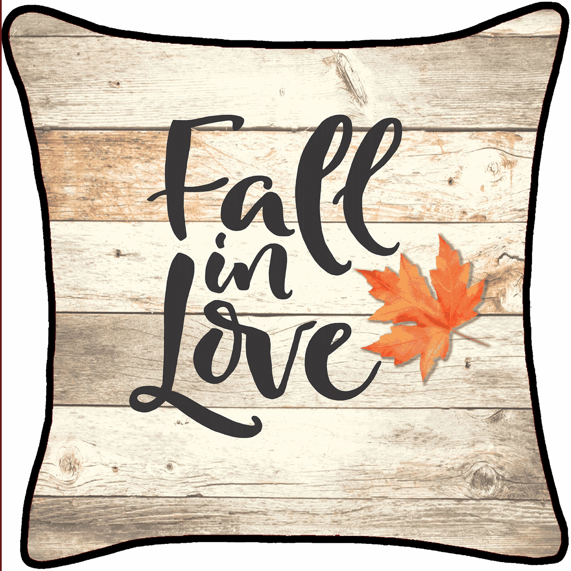 Jordan Manufacturing 16" x 16" Square Outdoor Throw Pillow with Welt